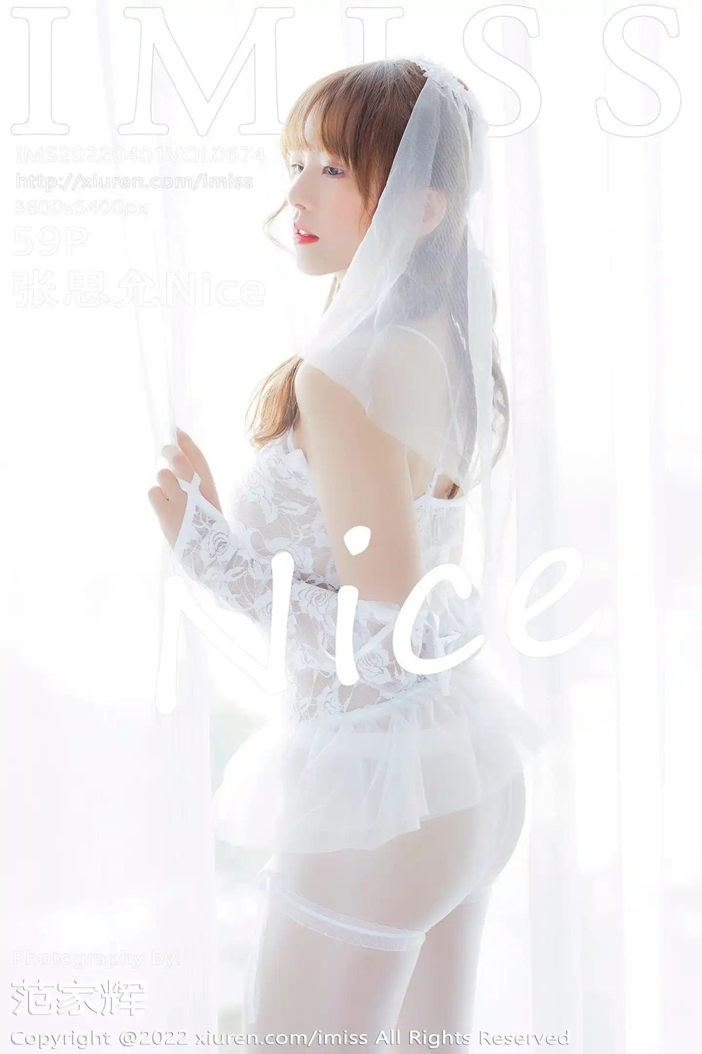 [IMISS爱蜜社]Vol.674_模特张思允Nice性感白色蕾丝婚纱配白丝袜秀完美身材诱惑写真59P-秀人网 - XiuRen.Pro